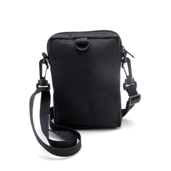 Womens crossbody small bag black print streetwear NY LA TOKYO Paris NWT - Picture 2 of 5